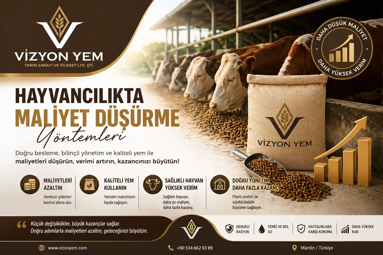 Hayvancılıkta Maliyetleri Düşürmenin En Etkili Yolları 1 hayvancılık maliyet düşürme yöntemleri